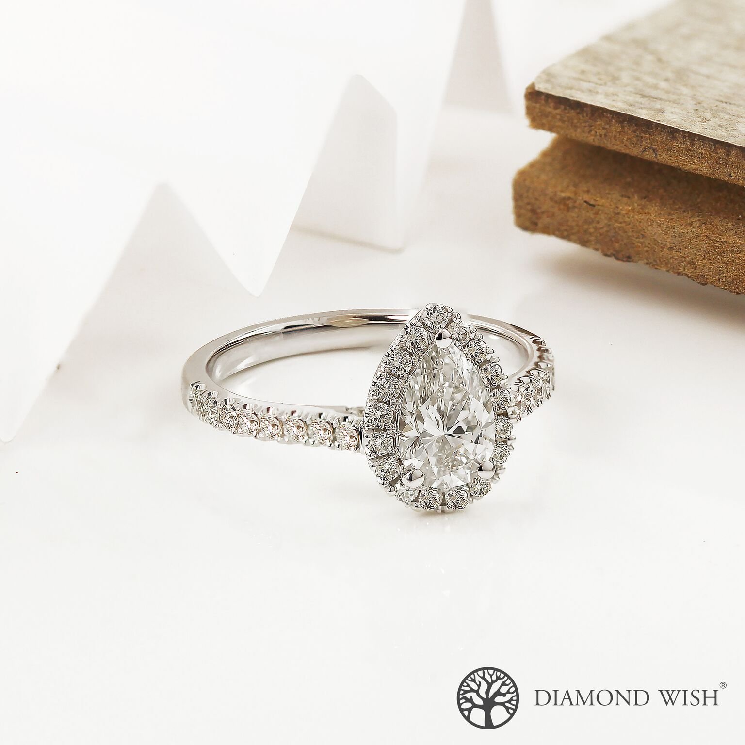 pear shaped ring