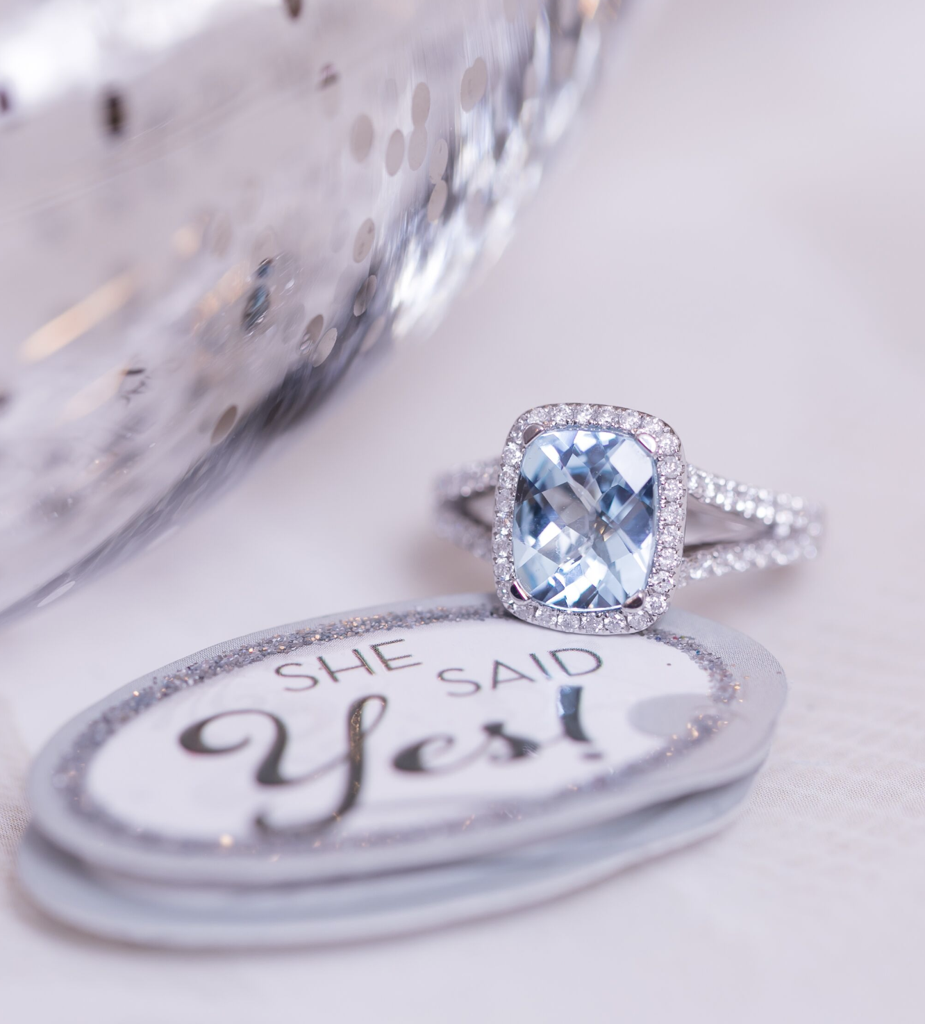 aquamarine engagement ring