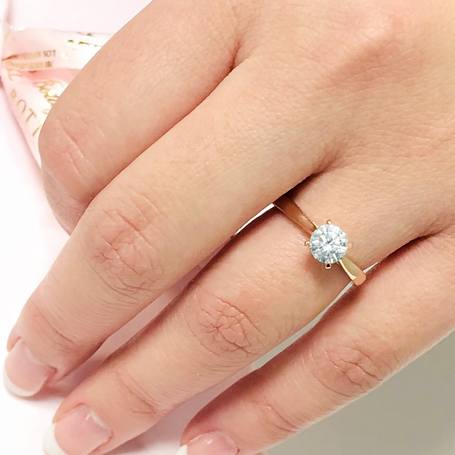 One carat diamond platinum engagement ring last dragon