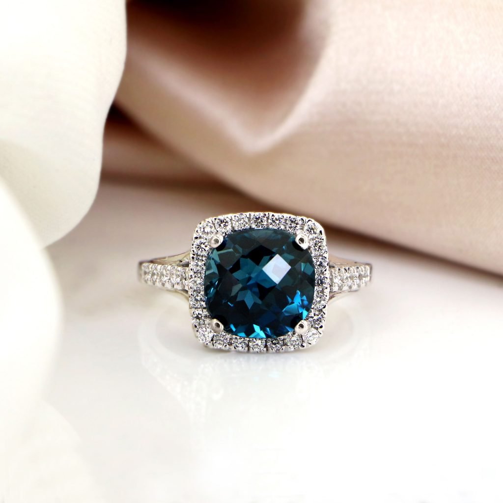 blue topaz ring