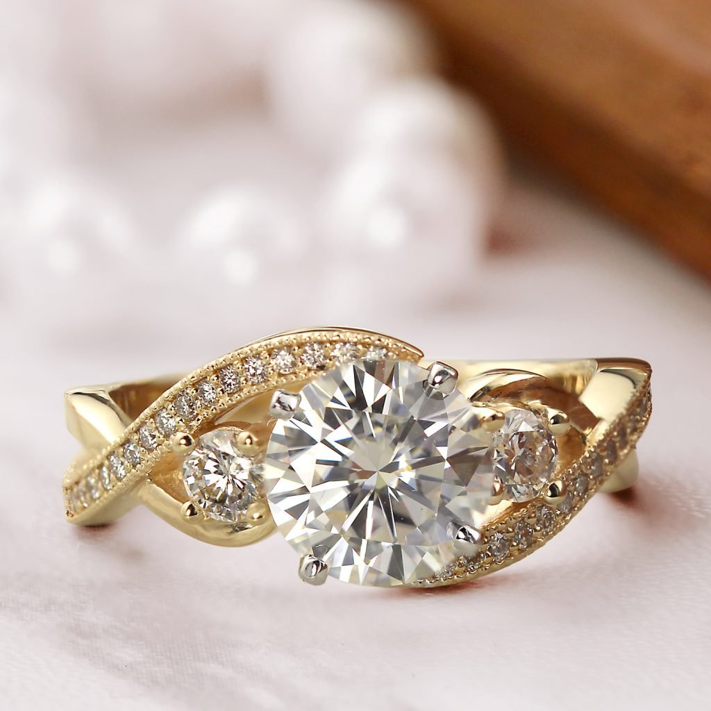 Floral engagement rings: petal perfect diamond rings to match the  springtime mood